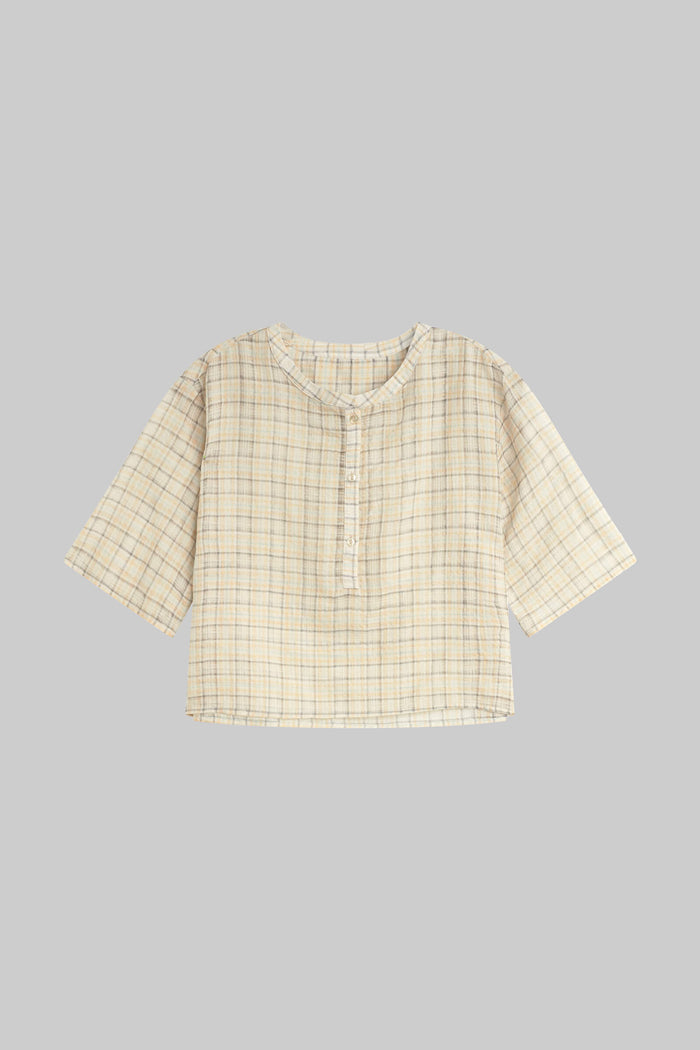 Leset Carmen Short Sleeve Henley Regular Price $320 USD