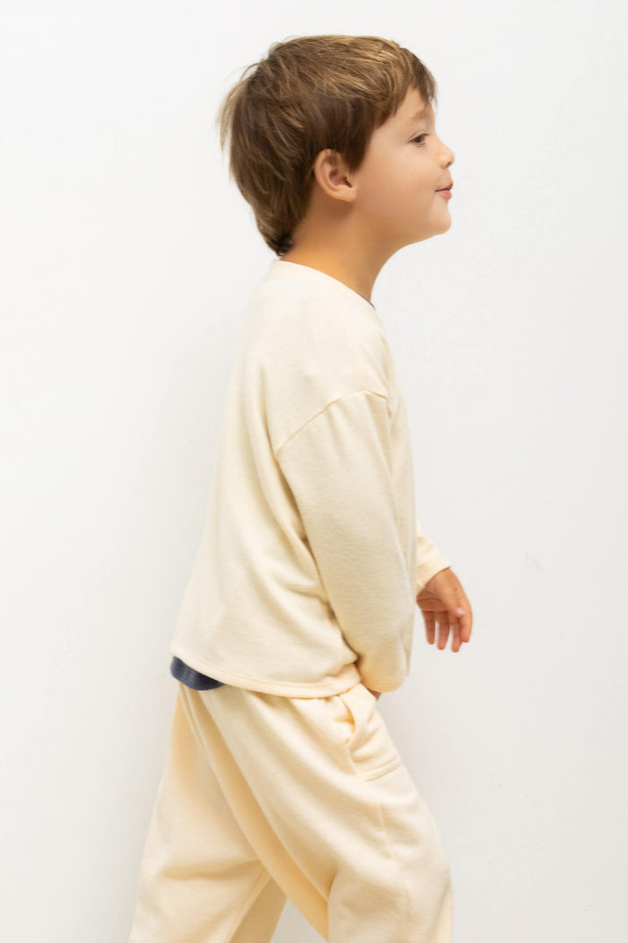 Leset Lauren Bebe Long Sleeve Pocket Tee Regular Price $80 USD