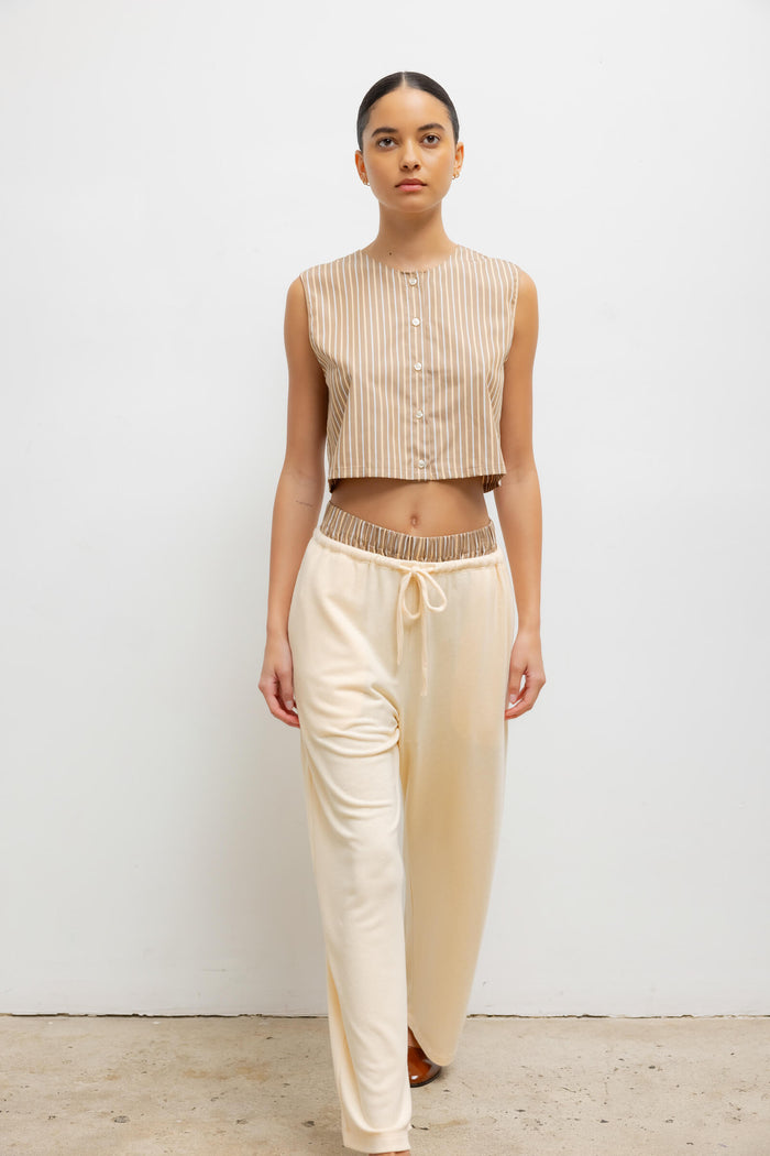 Leset Lauren Crop Drawstring Pant Regular Price $200 USD