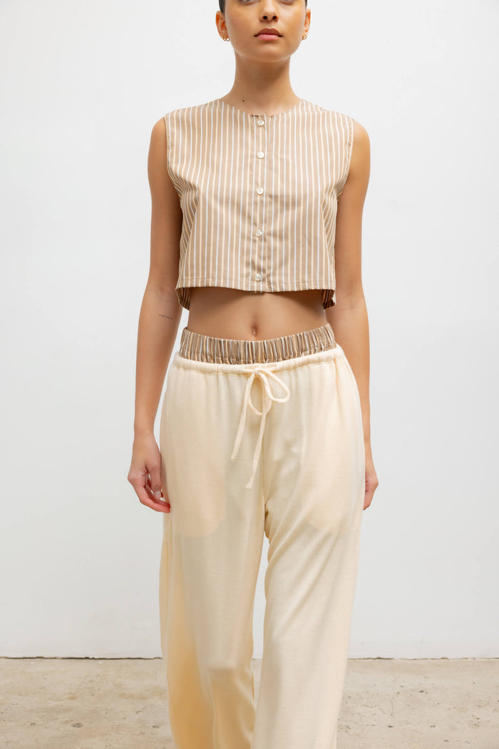 Leset Lauren Crop Drawstring Pant Regular Price $200 USD