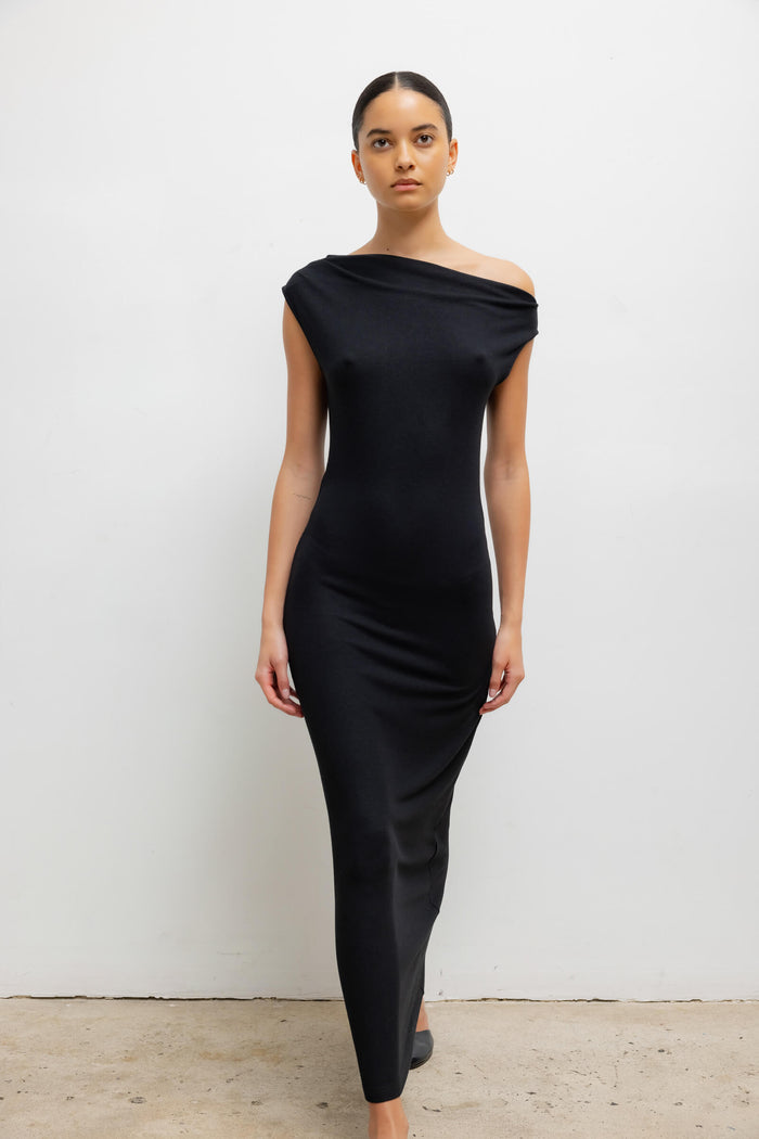 Leset Lauren Ruched Asymmetrical Shoulder Dress Regular Price $250 USD