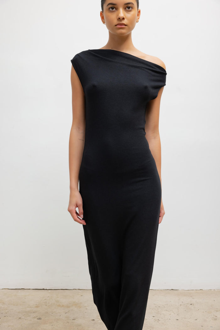 Leset Lauren Ruched Asymmetrical Shoulder Dress Regular Price $250 USD