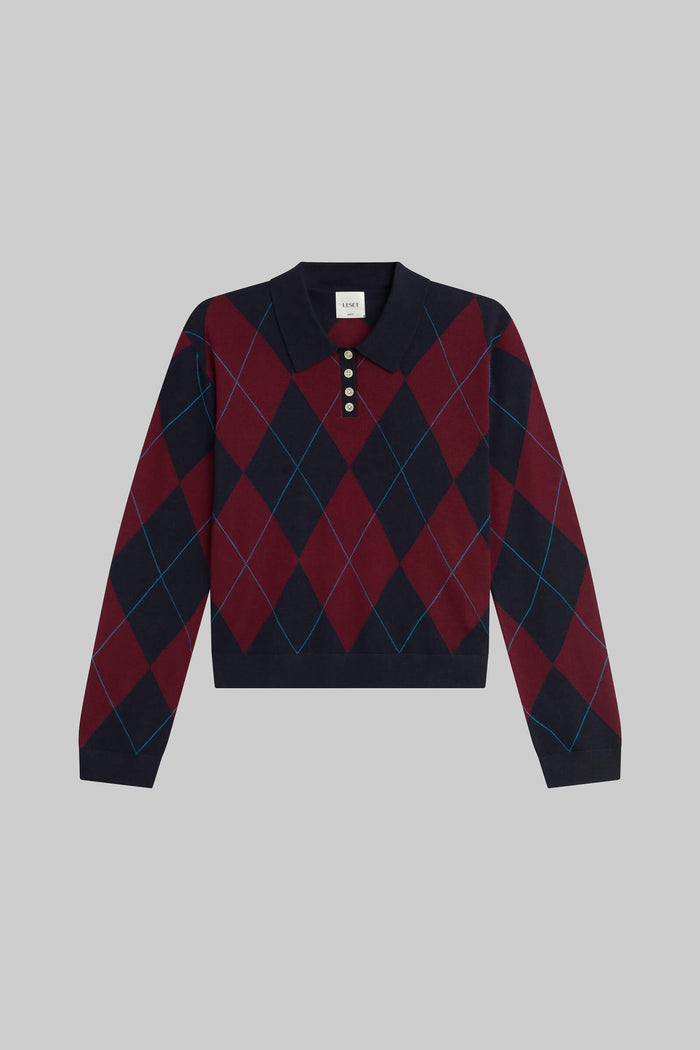 Leset James Argyle Polo Regular Price $580 USD