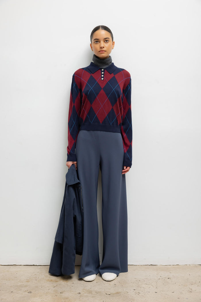 Leset James Argyle Polo Regular Price $580 USD