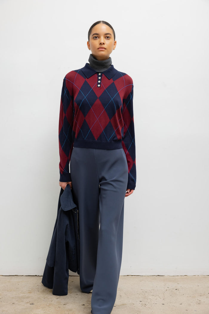 Leset James Argyle Polo Regular Price $580 USD