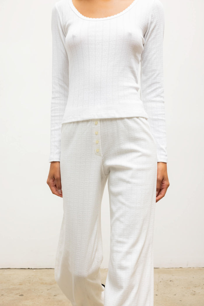 Leset Pointelle Boxer Pant Regular Price $120 USD