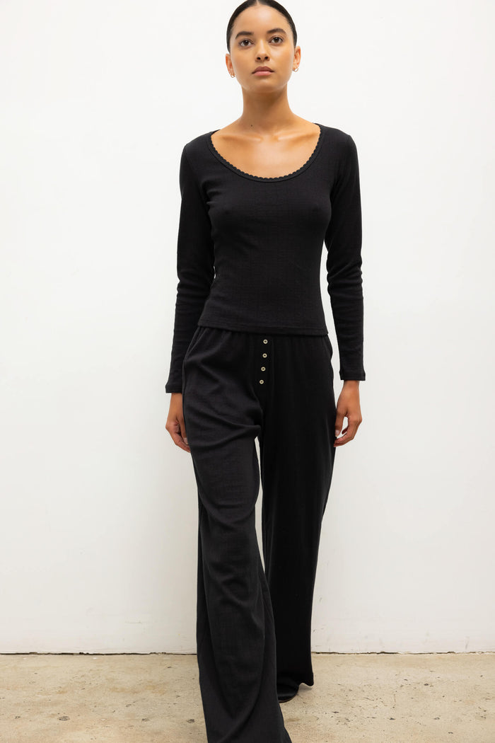 Leset Pointelle Boxer Pant Regular Price $120 USD