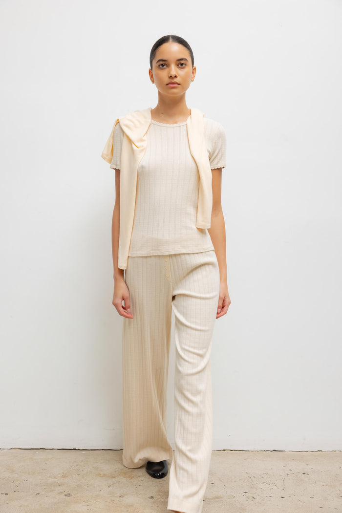 Leset Pointelle Boxer Pant Regular Price $120 USD