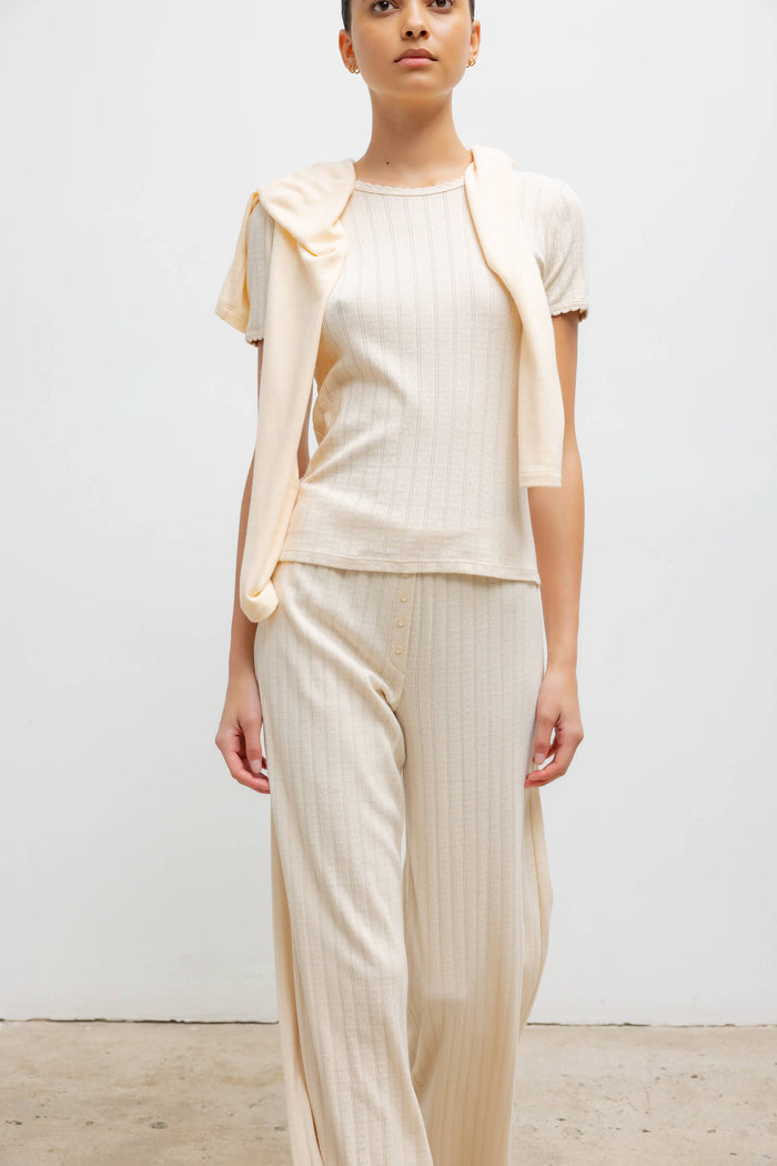 Leset Pointelle Boxer Pant Regular Price $120 USD