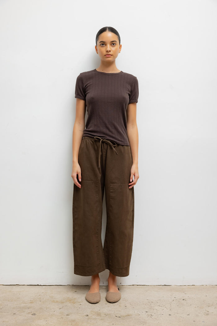 Leset Pointelle Slim Fit Tee Regular Price $88 USD