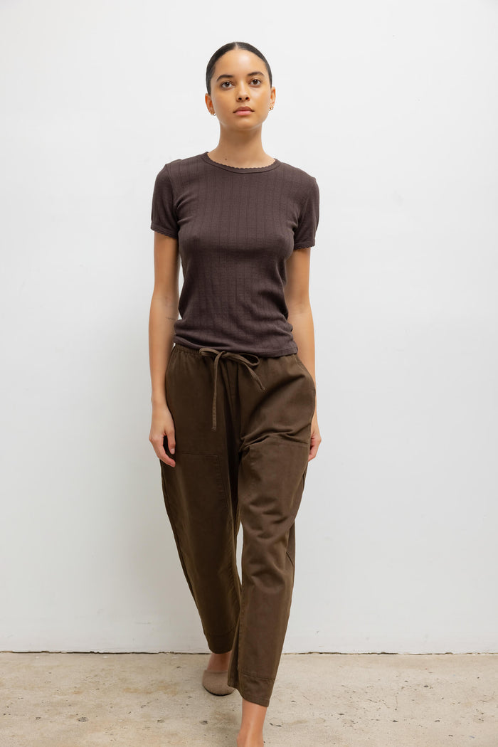 Leset Pointelle Slim Fit Tee Regular Price $88 USD