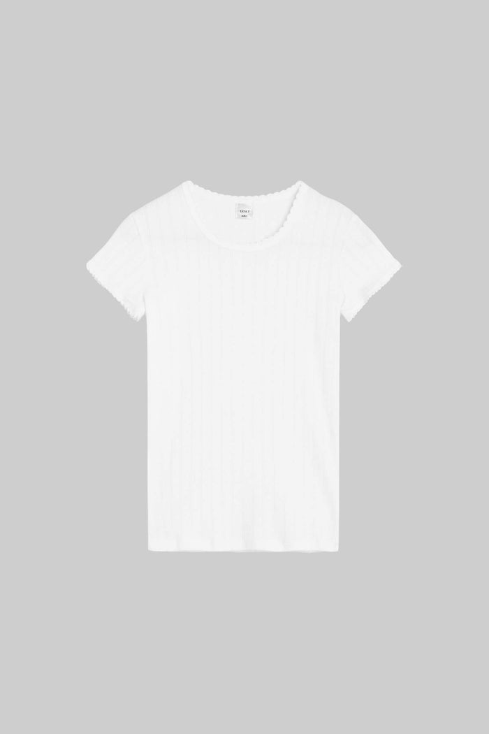 Leset Pointelle Slim Fit Tee Regular Price $88 USD