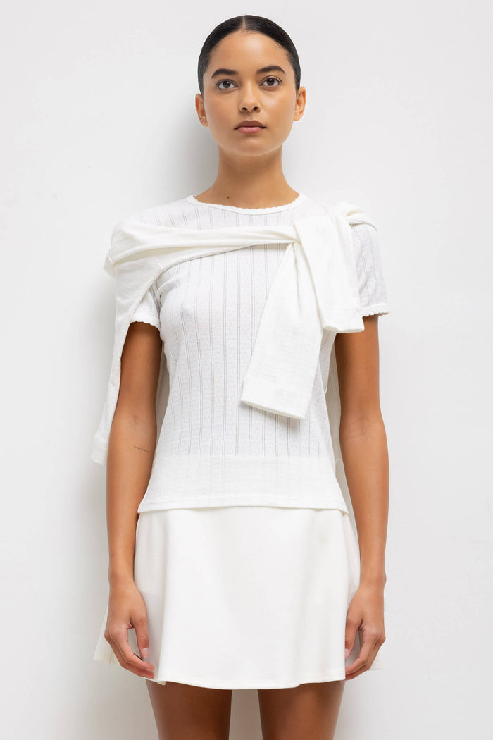 leset Pointelle Slim Fit Tee Regular price $88 USD