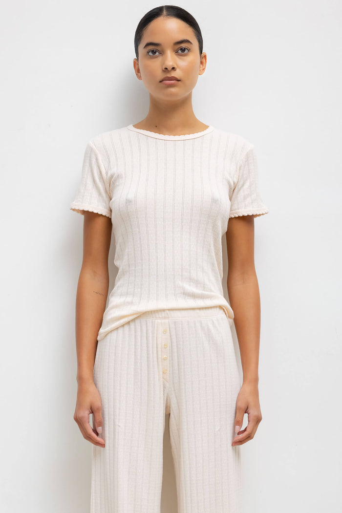 leset Pointelle Slim Fit Tee Regular price $88 USD