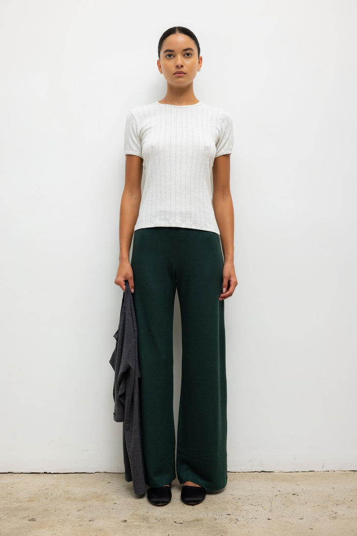 Leset Pointelle Slim Fit Tee Regular Price $88 USD