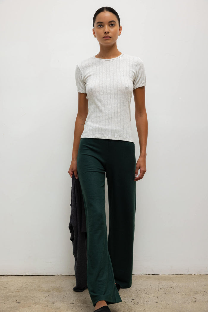 Leset Pointelle Slim Fit Tee Regular Price $88 USD