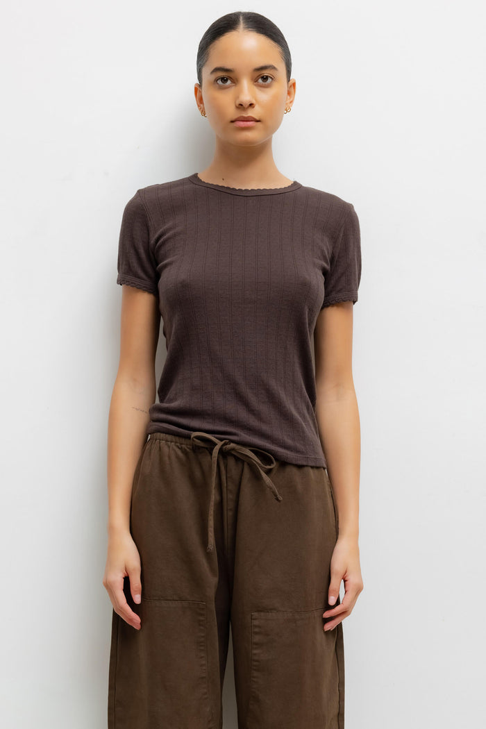 leset Pointelle Slim Fit Tee Regular price $88 USD