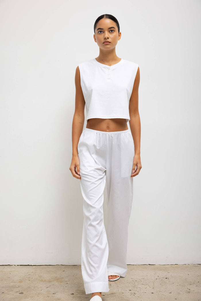 Leset Margo Sleeveless Henley Regular Price $110 USD