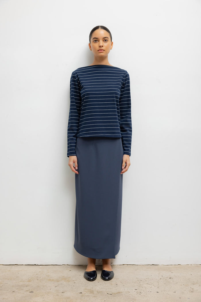 Leset Margo Stripe Long Sleeve Boatneck Regular Price $110 USD