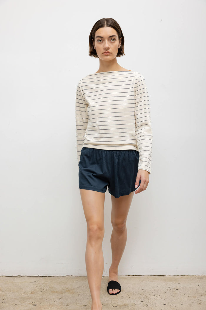 Leset Margo Stripe Long Sleeve Boatneck Regular Price $110 USD