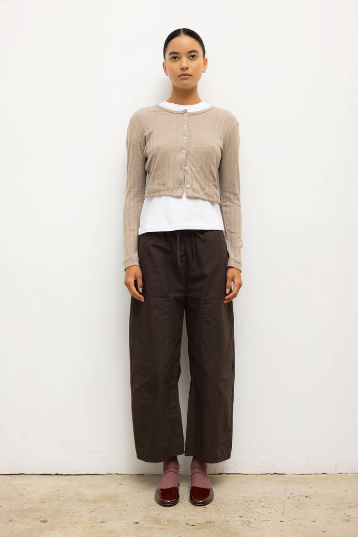 Leset Pointelle Crop Cardigan Regular Price $120 USD