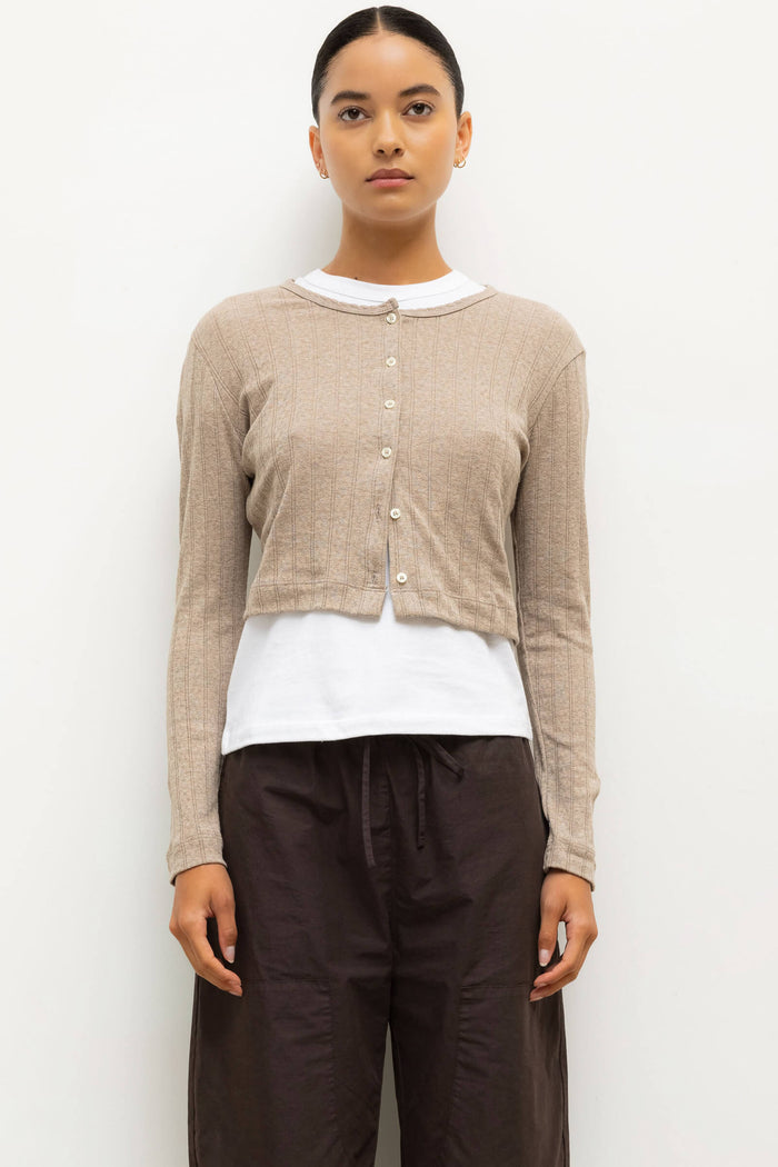 leset Pointelle Crop Cardigan Regular price $120 USD