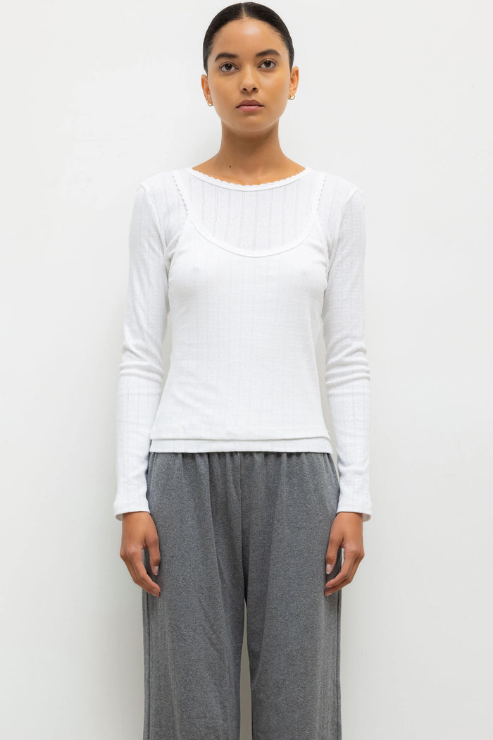 leset Pointelle Layered Long Sleeve Regular price $150 USD