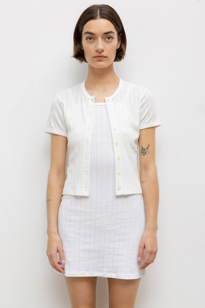 leset Pointelle Short Sleeve Cardigan Regular price $120 USD