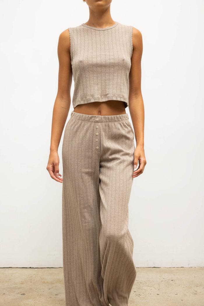 Leset Pointelle Sleeveless Crew Regular Price $88 USD