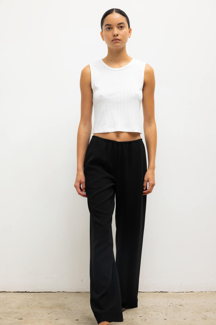 Leset Pointelle Sleeveless Crew Regular Price $88 USD