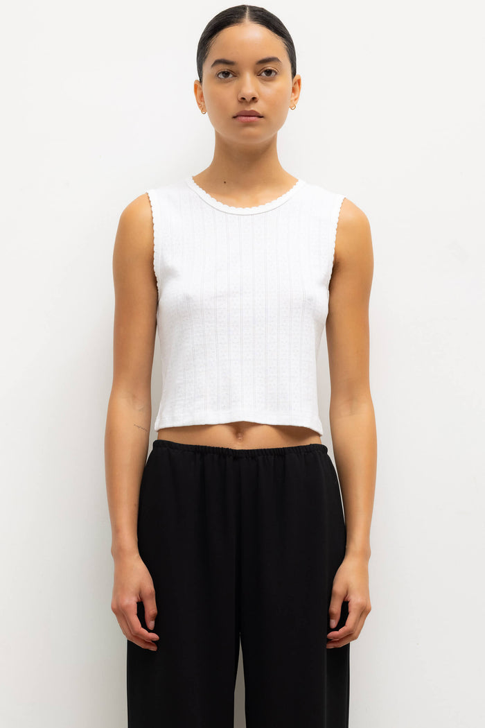 leset Pointelle Sleeveless Crew Regular price $88 USD