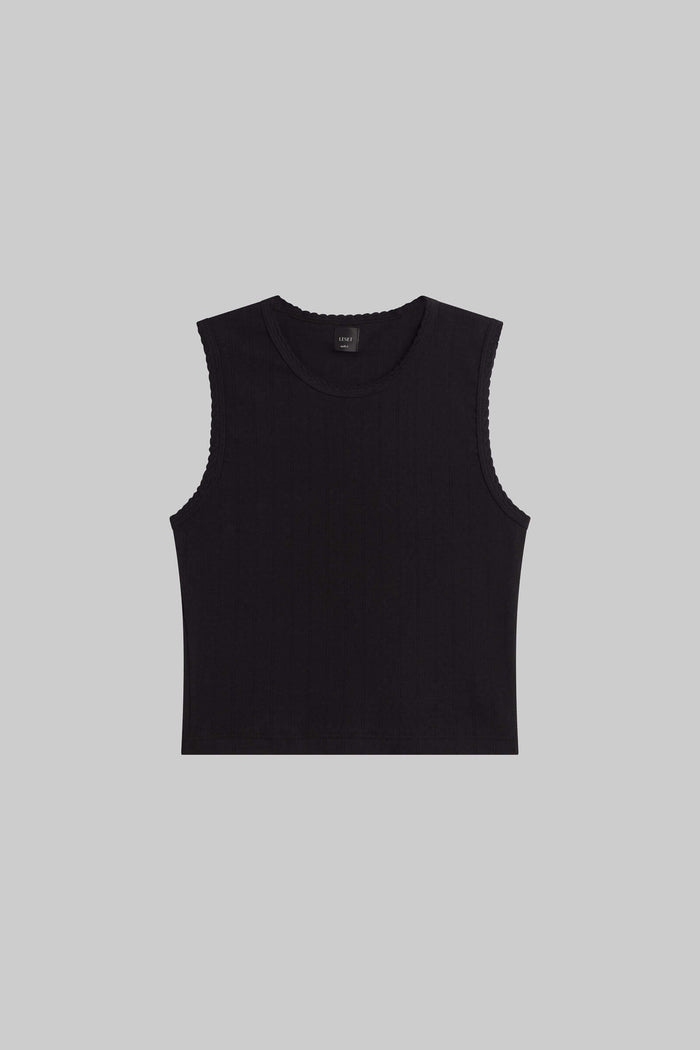 Leset Pointelle Sleeveless Crew Regular Price $88 USD