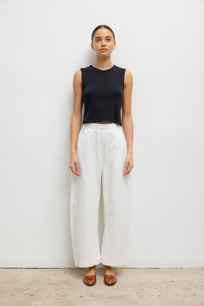 Leset Pointelle Sleeveless Crew Regular Price $88 USD