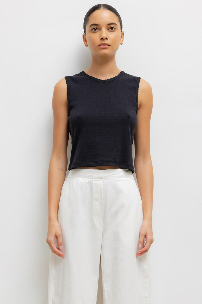 leset Pointelle Sleeveless Crew Regular price $88 USD