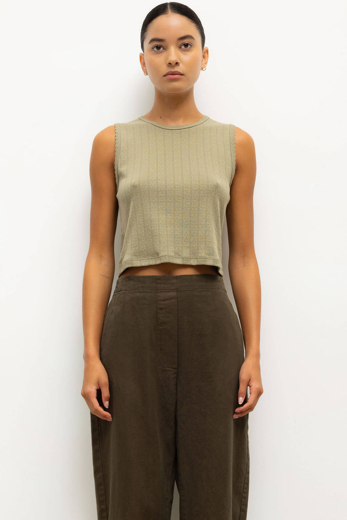 leset Pointelle Sleeveless Crew Regular price $88 USD