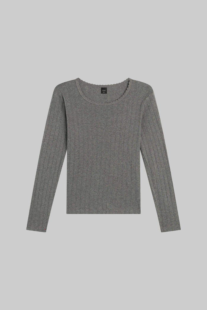 Leset Pointelle Slim Fit Long Sleeve Regular Price $98 USD