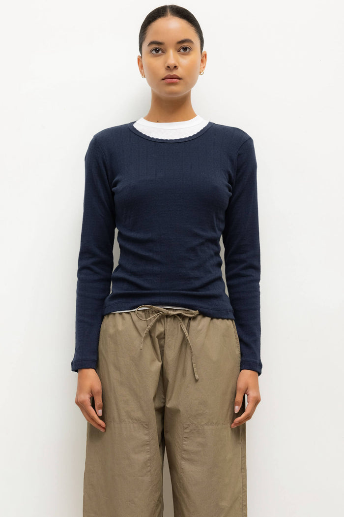 leset Pointelle Slim Fit Long Sleeve Regular price $98 USD