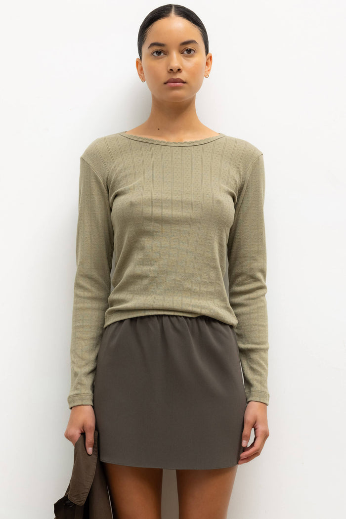 leset Pointelle Slim Fit Long Sleeve Regular price $98 USD