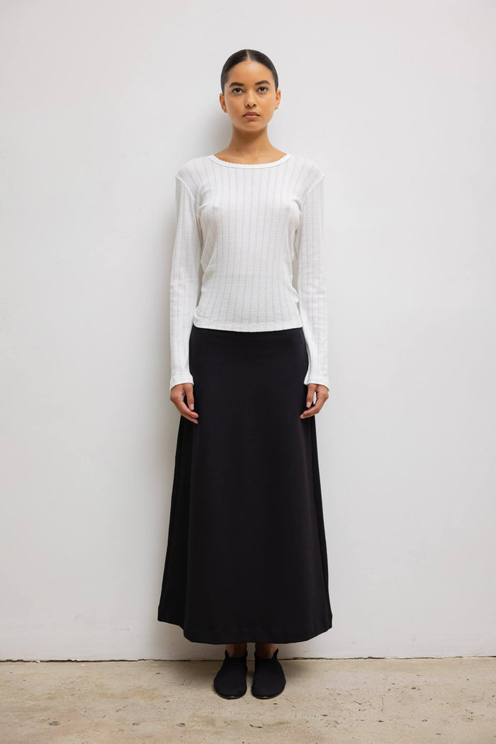 Leset Pointelle Slim Fit Long Sleeve Regular Price $98 USD