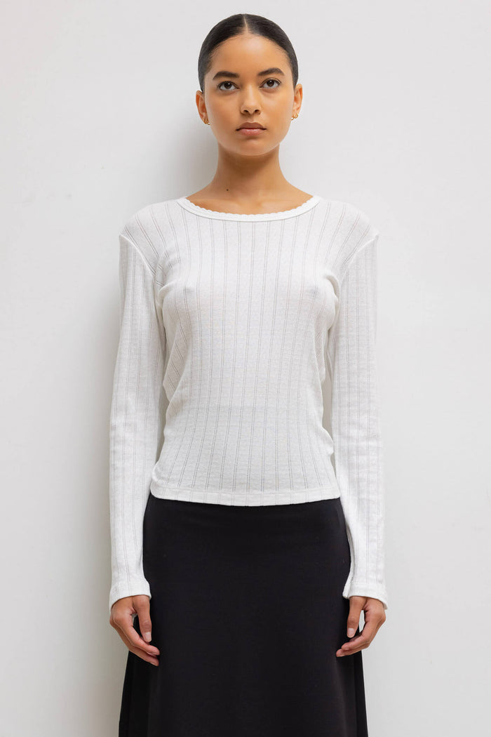 leset Pointelle Slim Fit Long Sleeve Regular price $98 USD