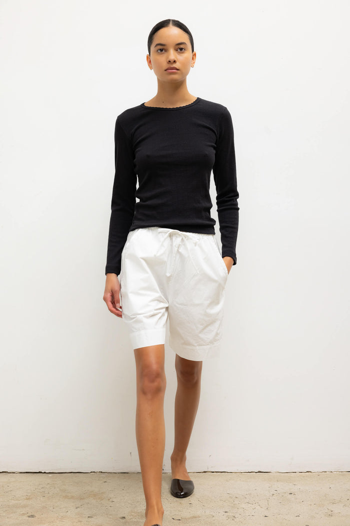 Leset Pointelle Slim Fit Long Sleeve Regular Price $98 USD