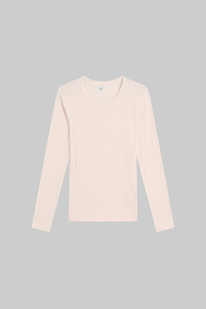 Leset Pointelle Slim Fit Long Sleeve Regular Price $98 USD