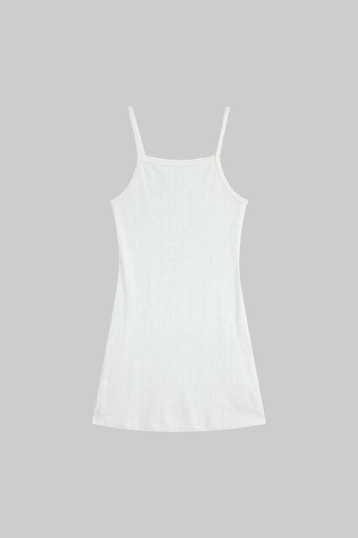 Leset Pointelle Square Neck Mini Dress Regular Price $120 USD