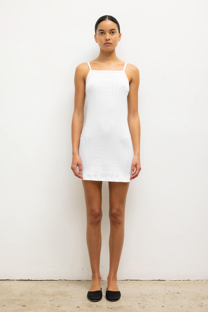 leset Pointelle Square Neck Mini Dress Regular price $120 USD