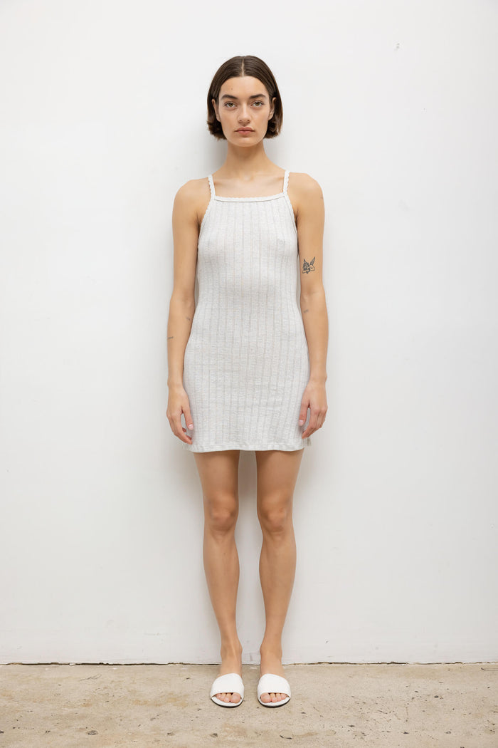 leset Pointelle Square Neck Mini Dress Regular price $120 USD