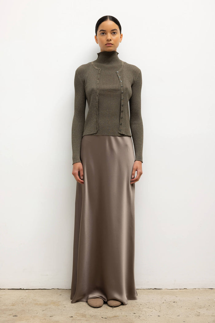 Leset Pre-Order: Blake Rib Crew Cardigan Regular Price $360 USD