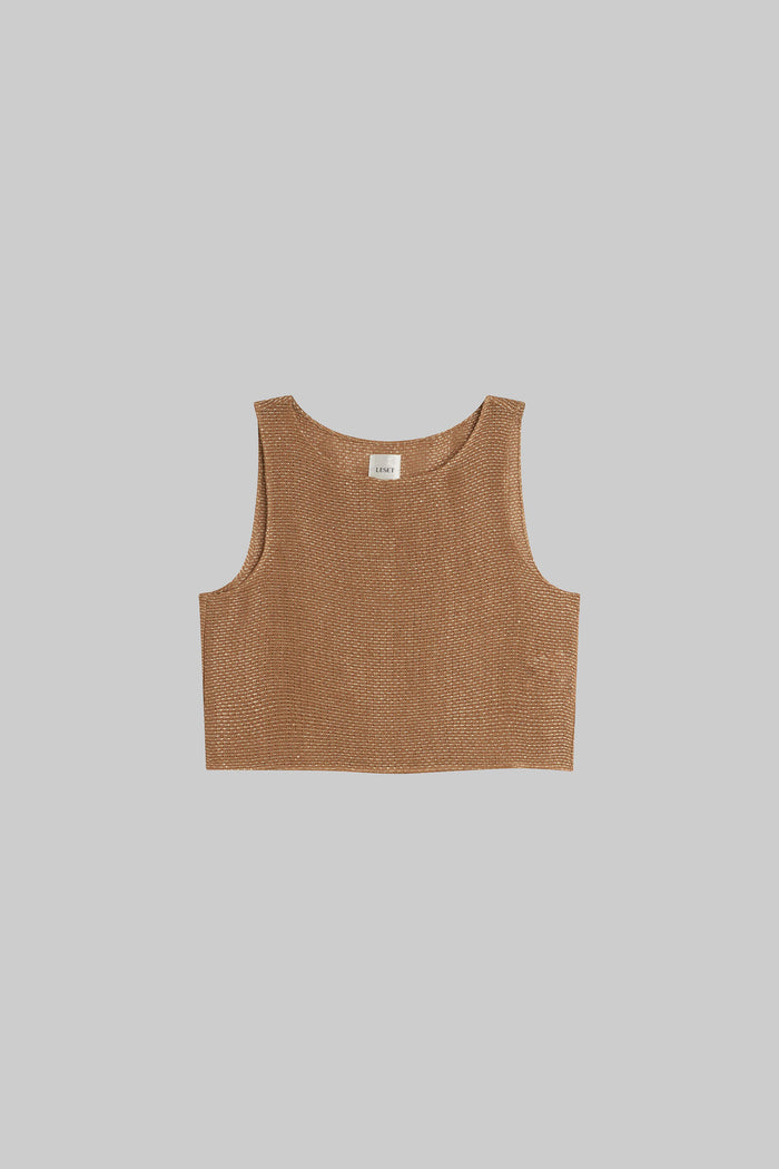 Leset Stella Crop Sleeveless Crew Regular Price $200 USD