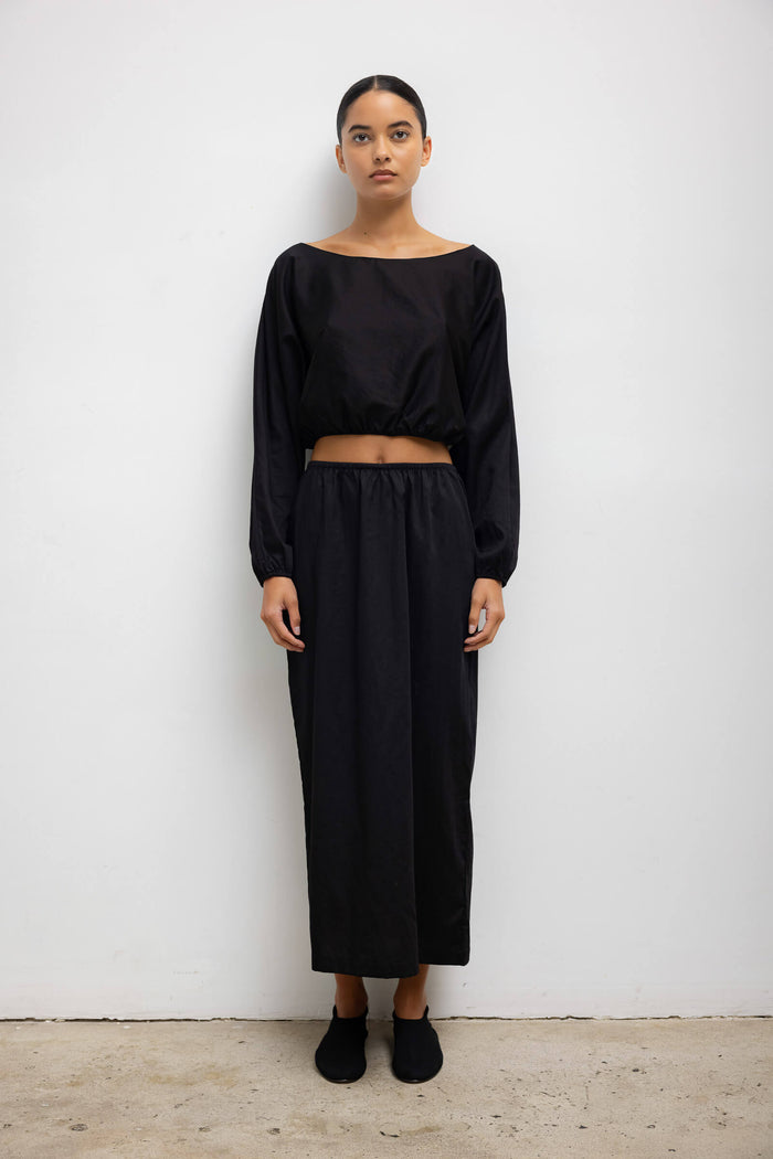 Leset Yoko Long Sleeve Blouson Top Regular Price $190 USD