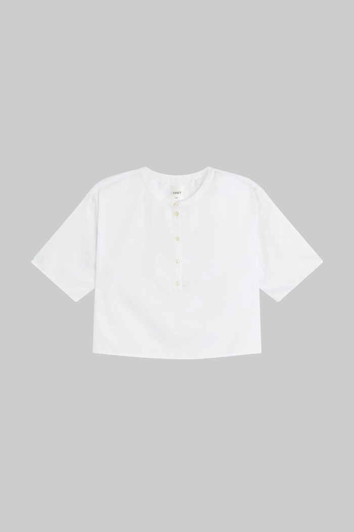 Leset Yoko Short Sleeve Henley Regular Price $180 USD