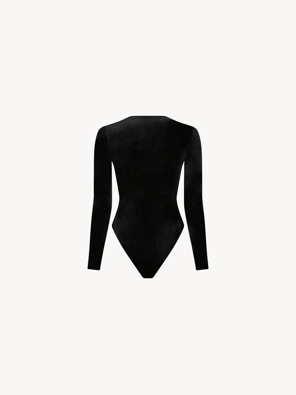 Leslie Amon Amanda Bodysuit Velvet - Black